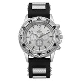 Men's Fashion casual Silicone Band Quartz Wrist Watch（Box Not Included ）