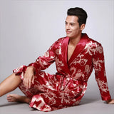 Men’s Traditional Chinese Pajama Set – Lightweight Vintage Sleepwear with Turn-Down Collar