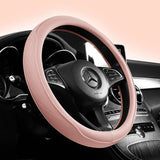 Universal Nappa Leather Steering Wheel Cover – Anti-Slip, Breathable, Sun-Resistant Grip for Cars