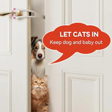 Adjustable Cat Door Holder Latch – Dog-Proof Pet Door Stopper for Litter Box and Food Access