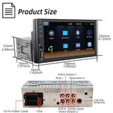7-Inch Car Stereo with Bluetooth 5.0, Wired CarPlay & Android Auto, FM Radio, USB/SD, MP3 Player