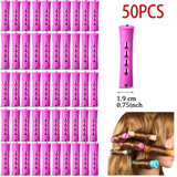 50PCS Hair Perm Rods Set – Multi-Size Cold Wave Curling Rollers for Long & Short Hair