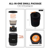 Professional Camping Stove System with Heat Exchanger Pot & Piezo Ignition