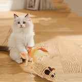 Interactive Mouse Cat Toy – Wooden and Plastic Non-Electric Pet Play Toy