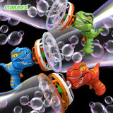 Dinosaur Bubble Gun Toy – 2-in-1 Electric Bubble Blower for Kids Outdoor Play