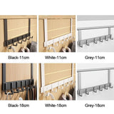 Perchero organizador de 6 ganchos para colgar sobre la puerta: percha para abrigos, sombreros, toallas, artículos de baño y cocina
