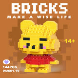 Disney & Sanrio Character Building Blocks Set - 108 Style Stitch & Hello Kitty Collection