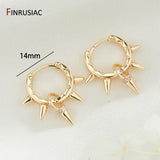 Trendy Gold Plated Hoop Earrings for Women – Classic Round Circle Design