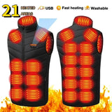 Men’s USB Heated Vest – Infrared Thermal Sleeveless Jacket for Winter Hiking & Outdoor Warmth
