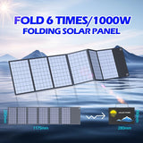 1000W Foldable Solar Panel Charger – Portable Power Supply for Camping & Outdoor Devices