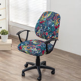 Stretch Office Chair Covers – 2-Piece Printed Seat & Backrest Protector Set