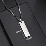 Custom Engraved Stainless Steel Bracelet - Personalized Name Jewelry for Men & Women