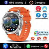 2025 AMOLED Smart Watch with Bluetooth Calling - GPS, NFC & Health Monitoring