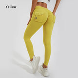High-Waist Women's Yoga Leggings – Stretchy Pocket Workout Pants for Fitness & Sports
