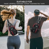 Lightweight Waterproof Crossbody Sling Bag for iPad – Unisex Chest Shoulder Daypack