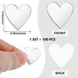 Heart-Shaped Acrylic Mirror Wall Stickers – Stylish DIY Décor for Any Space