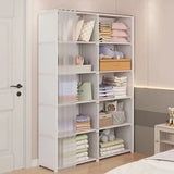 Dustproof Wardrobe & Bookshelf – High-Capacity Open Storage Cabinet for Bedroom