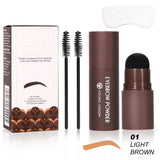 Waterproof Eyebrow Stamp Kit with 10 Stencils – Long-Lasting Brow Shaping Makeup Tool