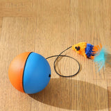 Automatic Obstacle-Avoidance Cat Toy – Interactive Smart Ball with 5 Replaceable Attachments
