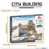 Louvre Museum Micro Building Block Set – Iconic Architecture DIY Model for Adults & Teens