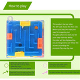 3D Maze Puzzle Cube Toy for Kids and Adults – Brain Teaser Labyrinth Ball Game