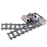 City Train Track Expansion Set – Compatible Building Blocks with Realistic Railroad Crossing