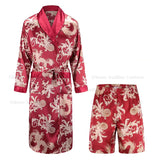 Men’s Traditional Chinese Pajama Set – Lightweight Vintage Sleepwear with Turn-Down Collar
