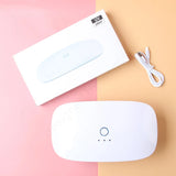 24W USB Rechargeable UV LED Nail Lamp - Portable Gel Nail Dryer & Resin Curing Light