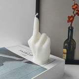 Vela perfumada con forma de dedo medio: un regalo divertido y original para la decoración del hogar