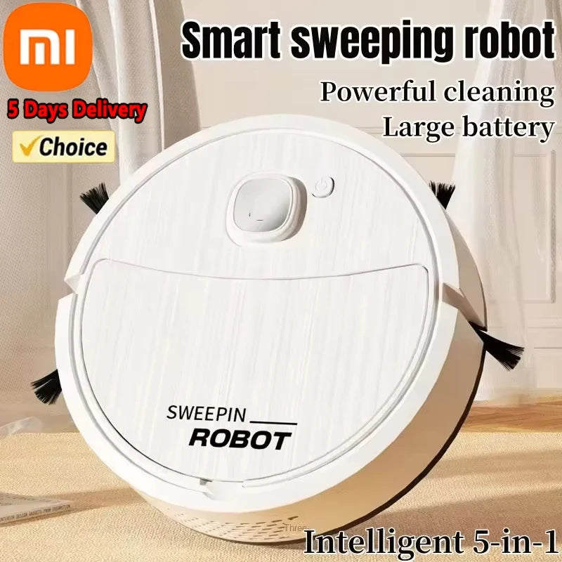 5-in-1 Smart Sweeping Robot – Powerful Vacuum, Mop & Suction Cleaner