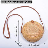 Bohemian Straw Circular Handbag for Women – Stylish, Durable & Chic