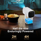 Proyector inteligente Salange K2 4K con Android 11, Bluetooth, WiFi, enfoque automático y corrección trapezoidal, portátil y batería incorporada