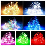 Battery-Powered LED Fairy Lights – 10M Copper Wire String Lights for Christmas, Bedroom & Party Decor