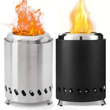 Portable Smokeless Tabletop Fire Pit – Stainless Steel Mini Stove for Indoor & Outdoor Use