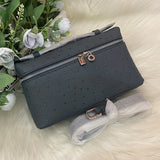 Premium Cowhide Ostrich Leather Crossbody Bag – Multi-Functional & Stylish