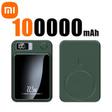 100000mAh Magnetic Wireless Power Bank – 22.5W Super Fast Charging for iPhone, Samsung & More