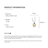 Elegant Metal Pendant Necklace – Stylish Sweater Chain for Autumn & Winter