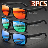 Men's Polarized Sunglasses – UV400 Protection & Anti-Glare Rectangle Frames