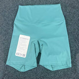 High-Waisted Yoga Shorts with Pockets – Slim Fit Workout & Running Shorts