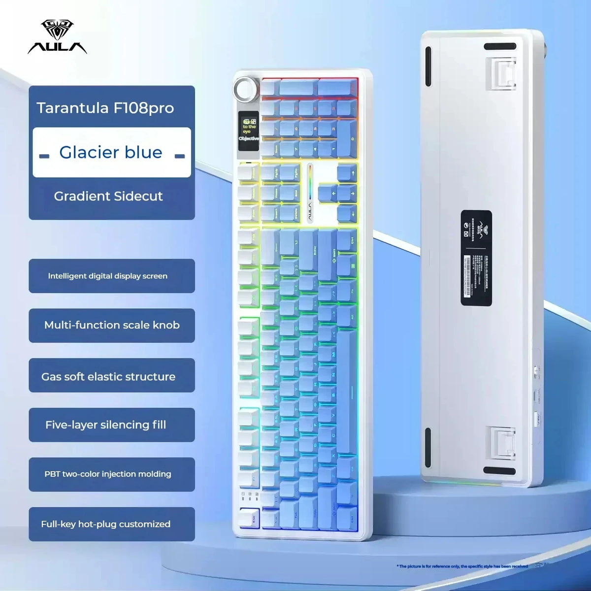 Wireless Mechanical Keyboard – Hot Swappable, RGB Backlit, Ergonomic Full-Size Gaming Keyboard
