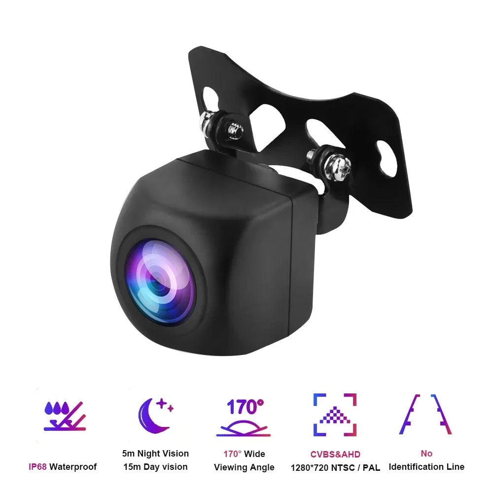 170° Wide-Angle Car Rear View Camera with Parking Guidelines