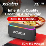 Portable Waterproof Bluetooth Speaker – 60W Wireless Outdoor Soundbar with Power Bank Function & Deep Bass