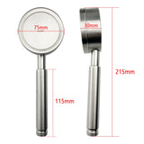 Brushed Stainless Steel Handheld Shower Head – High-Pressure, Water-Saving Rain Shower with Filter