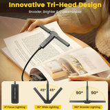 Rechargeable LED Book Light with Adjustable Brightness and Color Modes