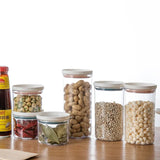 Recipiente hermético para almacenar alimentos: organizador de cocina de plástico sin BPA