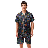 Men’s Silk Satin Pajama Set – Comfortable and Stylish Sleepwear with Elastic Waist