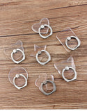 Universal Transparent Finger Ring Phone Holder – Magnetic Stand for Smartphones