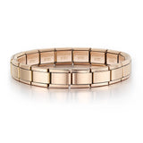 Pulsera de eslabones elásticos de acero inoxidable de 9 mm de ancho de GEMOSA, pulsera de dijes italianos de moda, de alta calidad, de fábrica, bricolaje