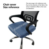 Funda de terciopelo de zorro plateado de lujo para silla giratoria: suave, elástica y protectora