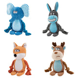 Indestructible Squeaky Plush Dog Toys - Bite-Resistant Chew Toys for Small Dogs (7 Styles)